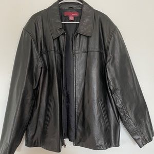 Men’s XL leather bomber jacket